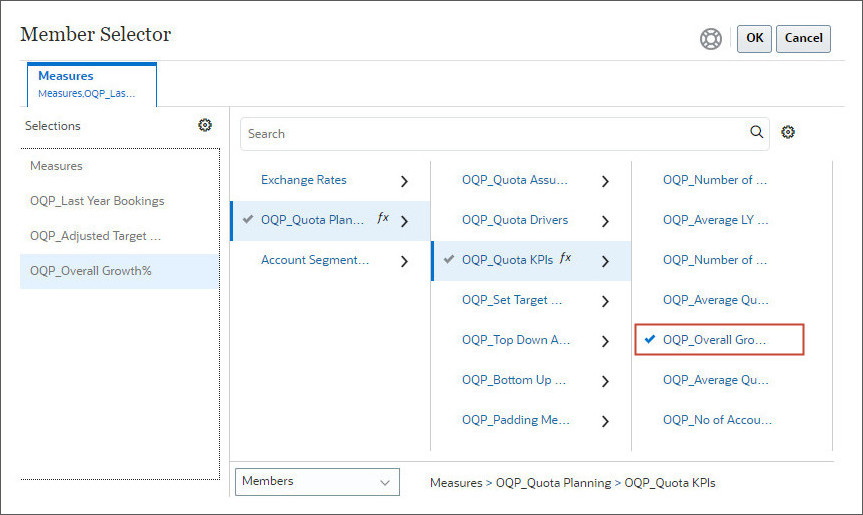 select overall growth